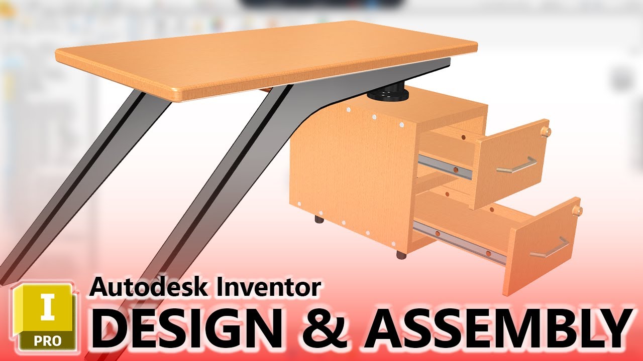 Design and Assembly of a Workstation Desk in Autodesk Inventor 2025 - Beginner Tutorial