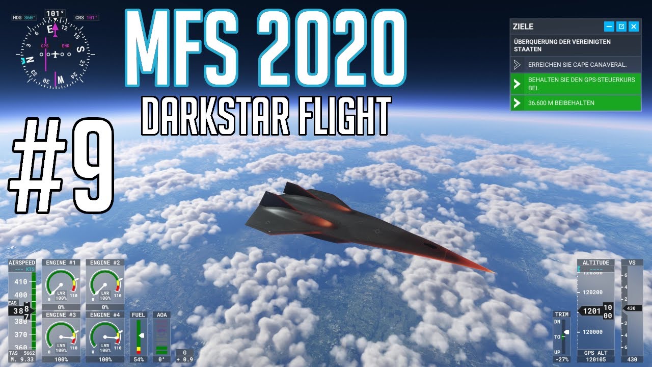 Microsoft Flight Simulator 2020 #9 - Top Gun Maverick's Darkstar  (Mach 9) - Finale