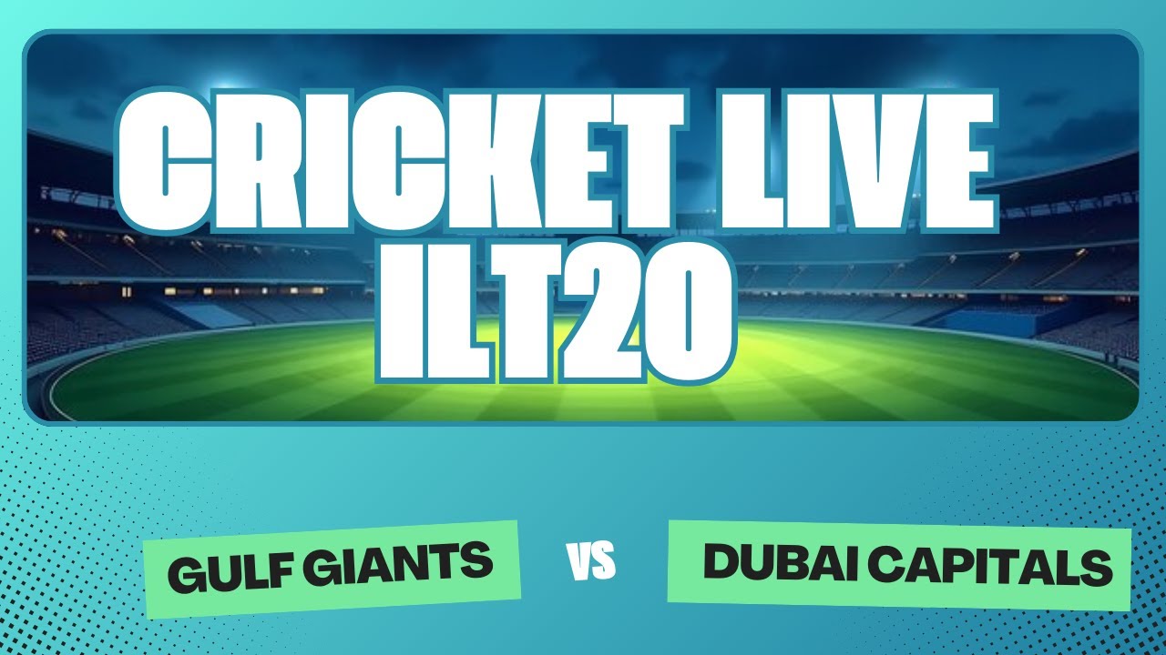 Live ILT20 Club championship 2025 | Dubai Capitals vs Gulf Giants | #foryou #ilt20 #cricketlive