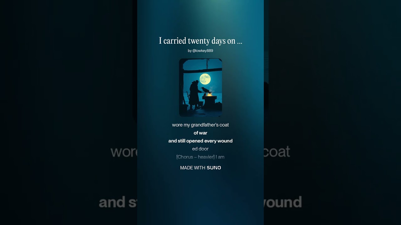 I carried twenty days on an eagle’s back