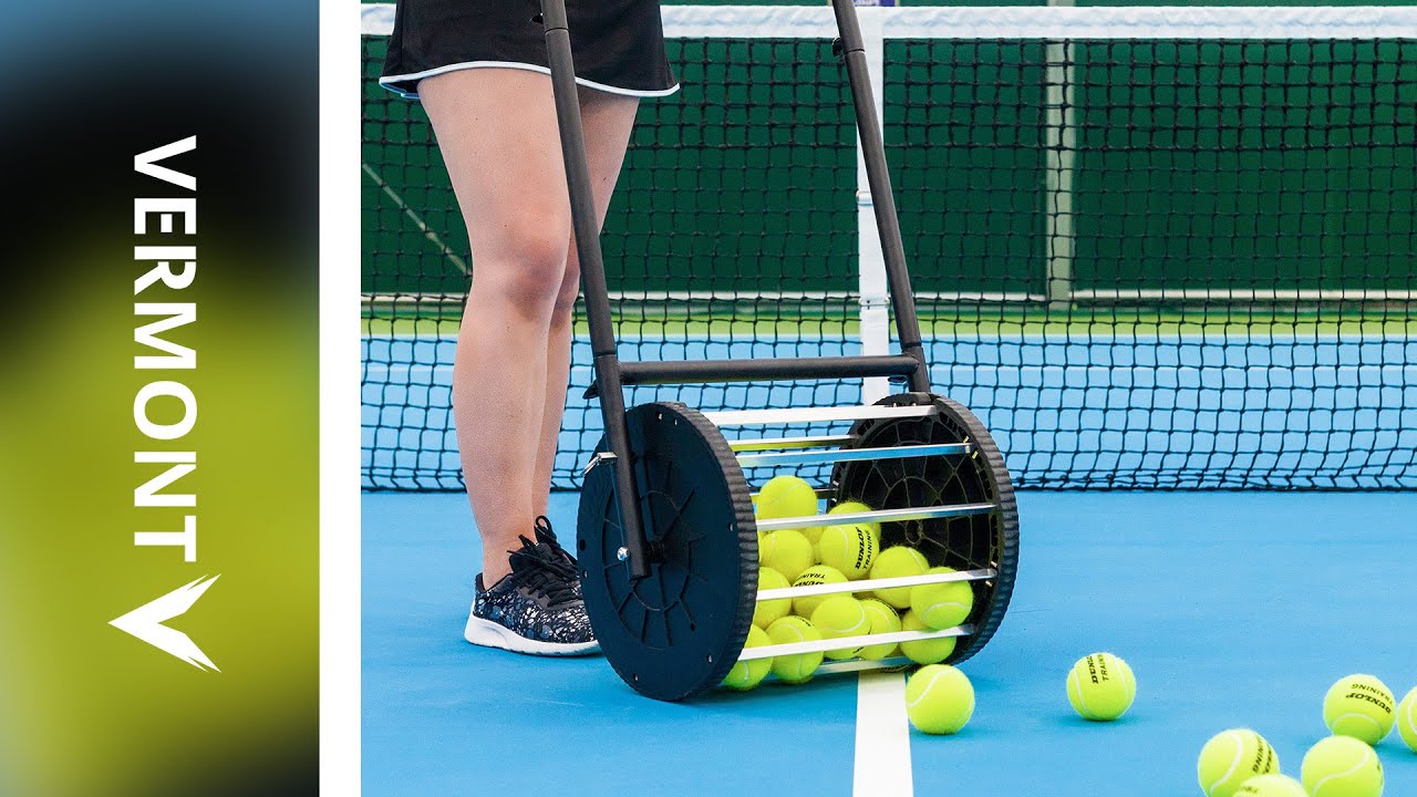 Tennis Ball Roller Mower & Hopper | Net World Sports