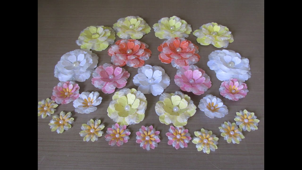 Layered Paper Flowers With Vellum #10 Making Embellishments Series [2021]