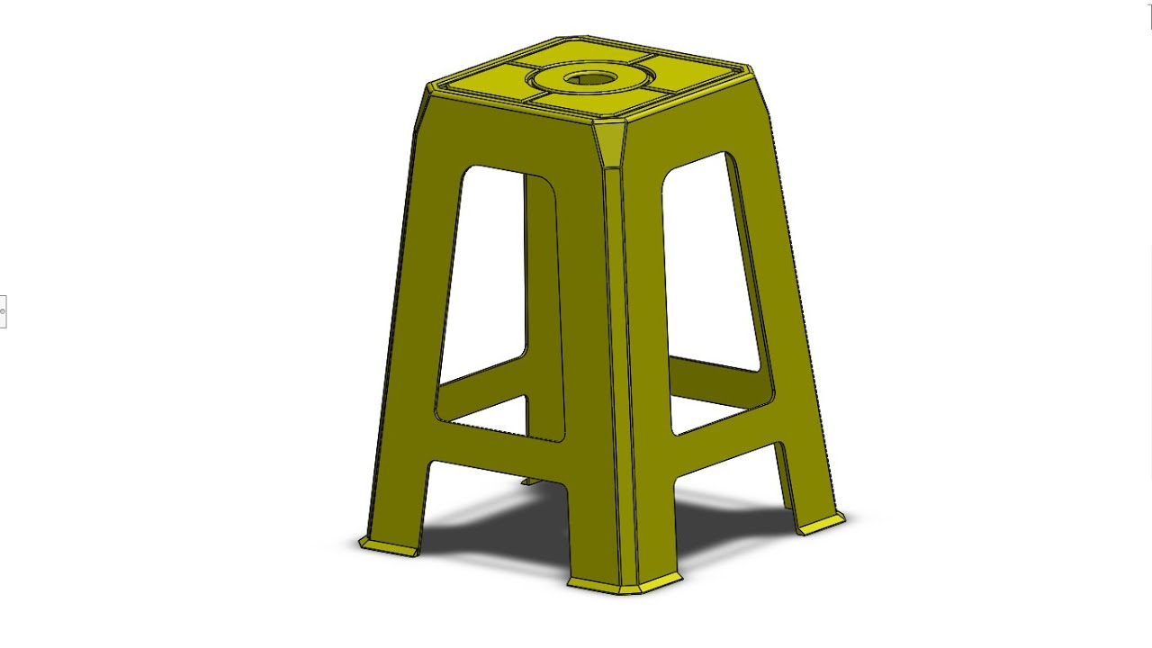 「DESIGN 82」 How to model Plastic chair - solidworks tutorial