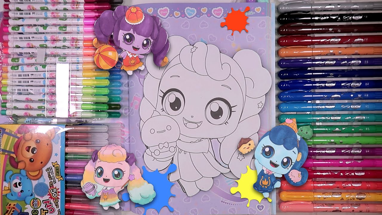 🎨Захватывающая раскраска с наклейками Teenieping🎨 | Раскрашиваем Malrangping, Shashaping, Fosilpi...