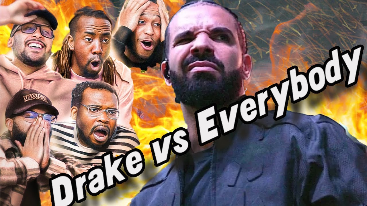 20 VS 1! Drake - Push Ups (Drop & Give Me Fifty) Kendrick Lamar, Future, The Weeknd Diss Reaction