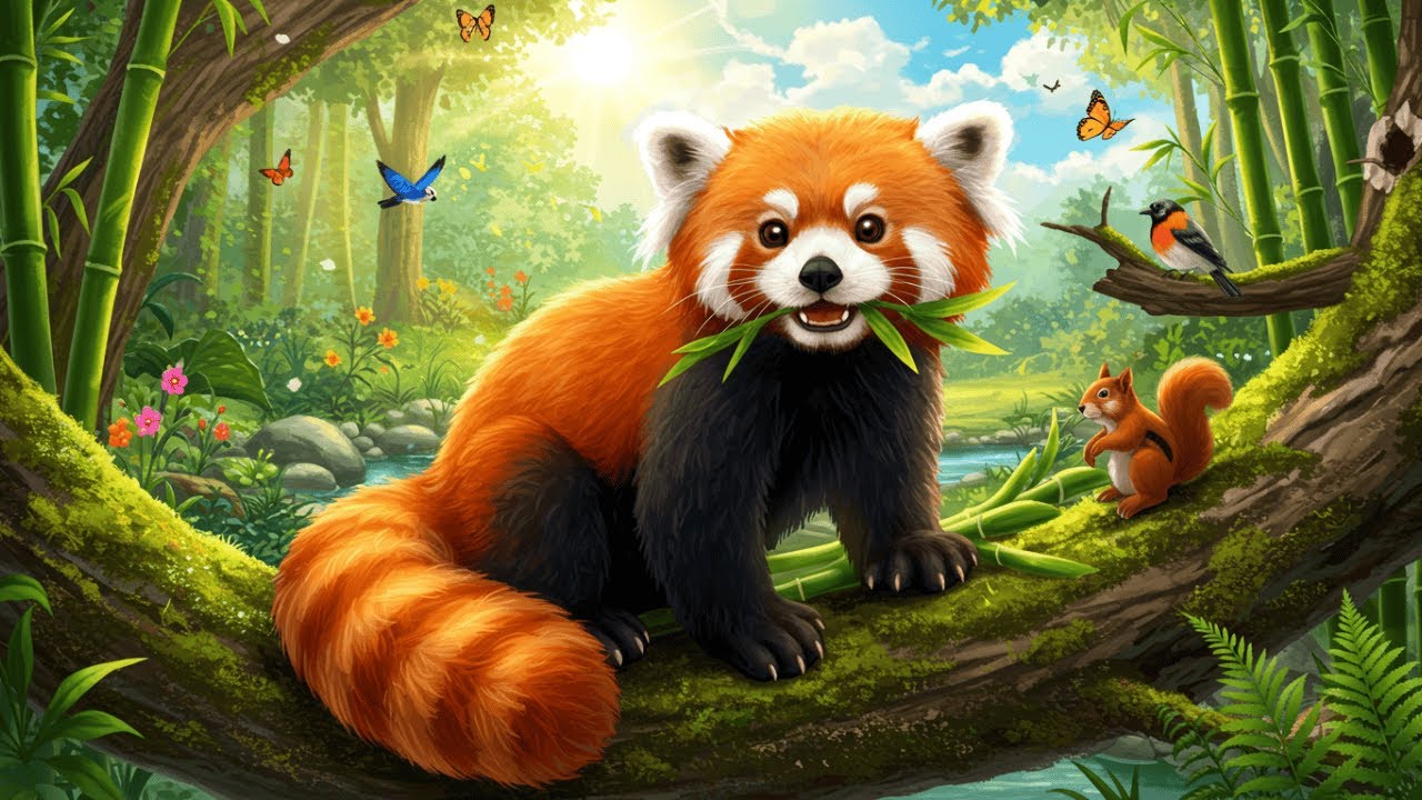🦊 Discover the Secret World of Red Pandas! 🌿 | Fun Animals for Kids