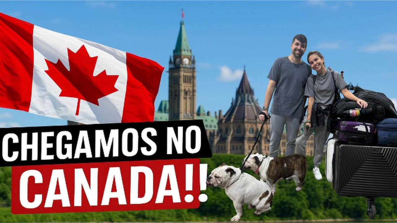 CHEGAMOS NO CANADÁ!! Nossa Mudança com os Cachorros ✈️🐶🇨🇦