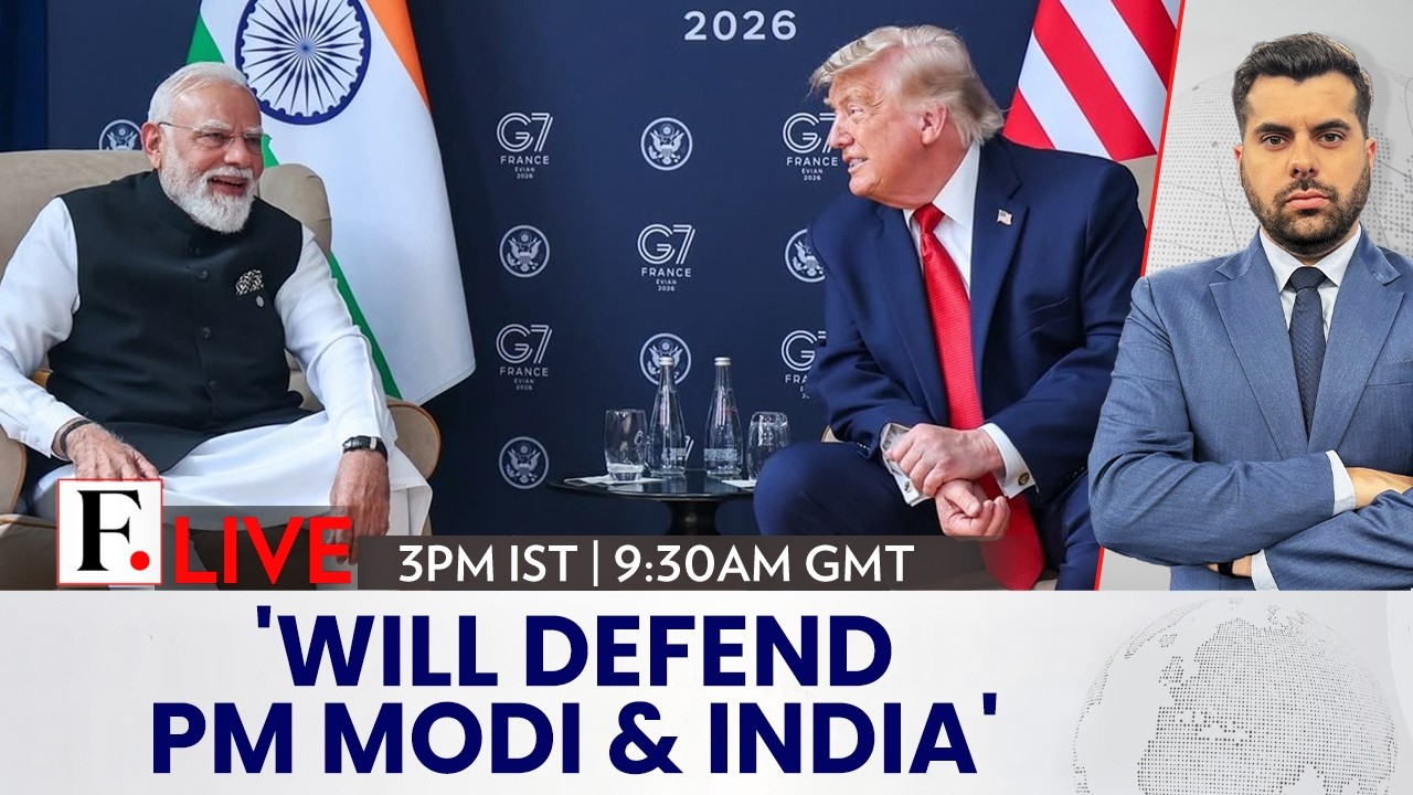 Trump Praises PM Modi At G7, Calls Him 'Tough Negotiator' & Vows to Defend Him | Firstpost Live