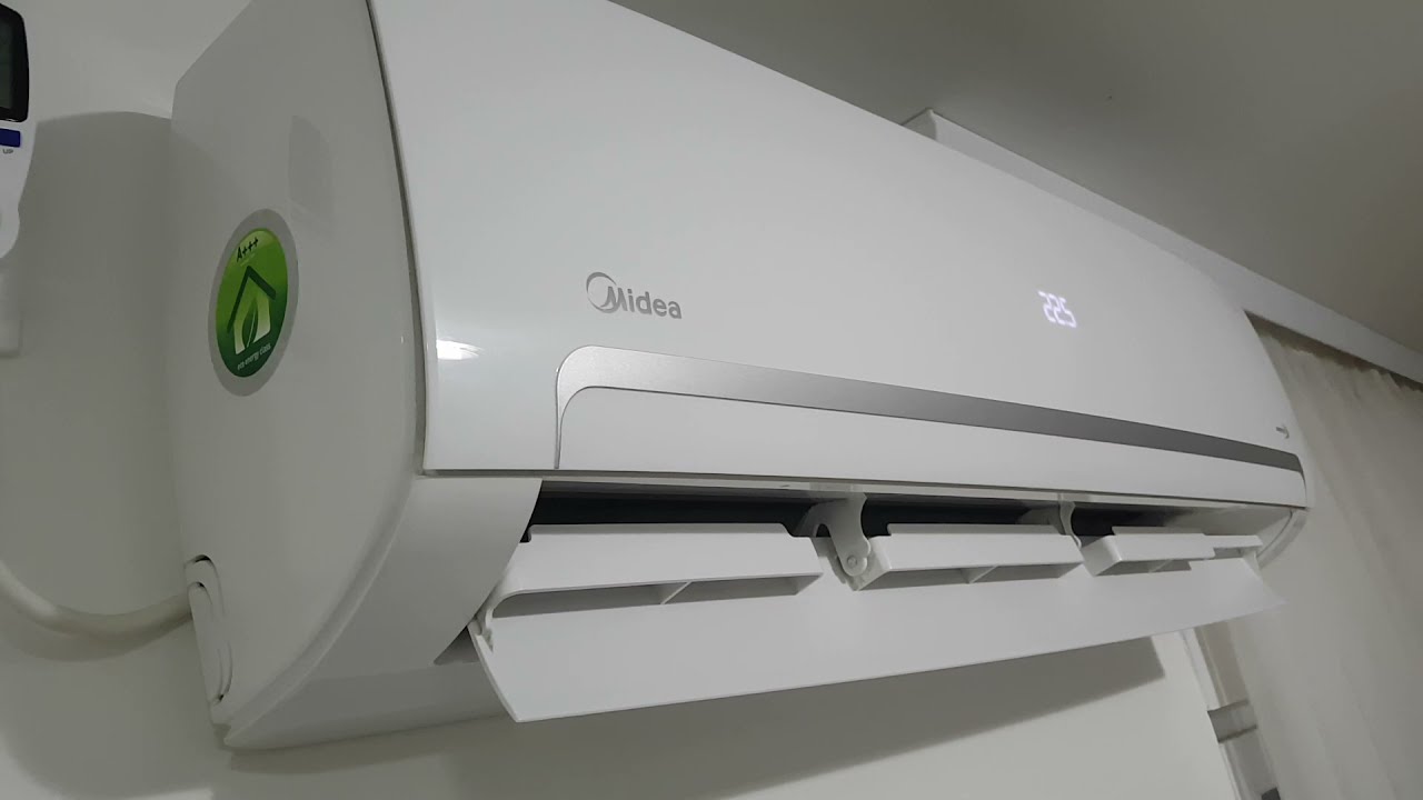 Midea Mission 24 inverter, potrosnja (grejanje) na spoljasnjoj temperaturi +1&deg;C.