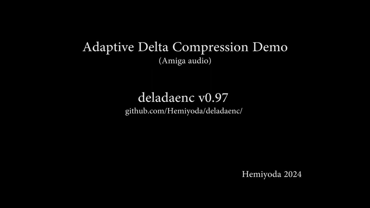 Adaptive Delta (sound) compressor demo