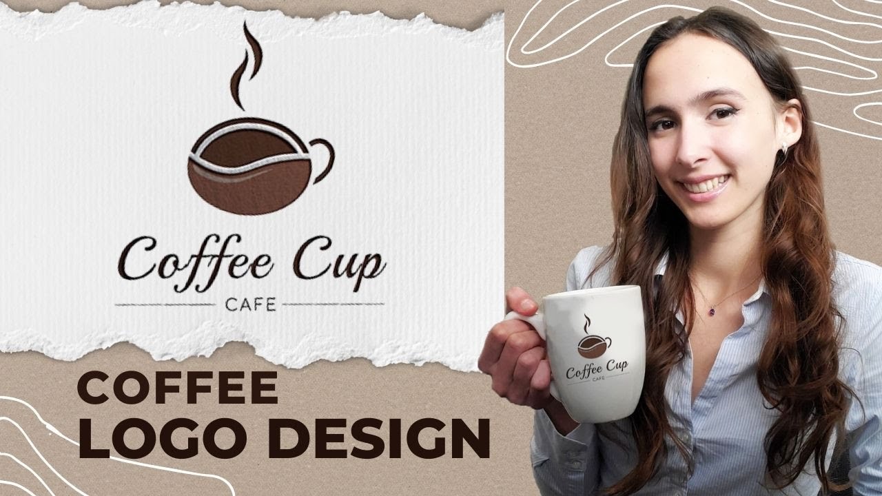 COFFEE SHOP LOGO DESIGN PROCESS ILLUSTRATOR TUTORIALS ☕