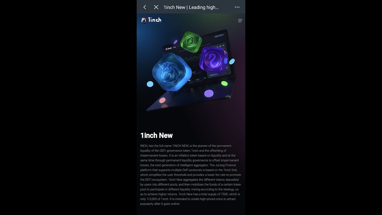 How To Claim Unlimited 1inch New Token Using Trust Wallet