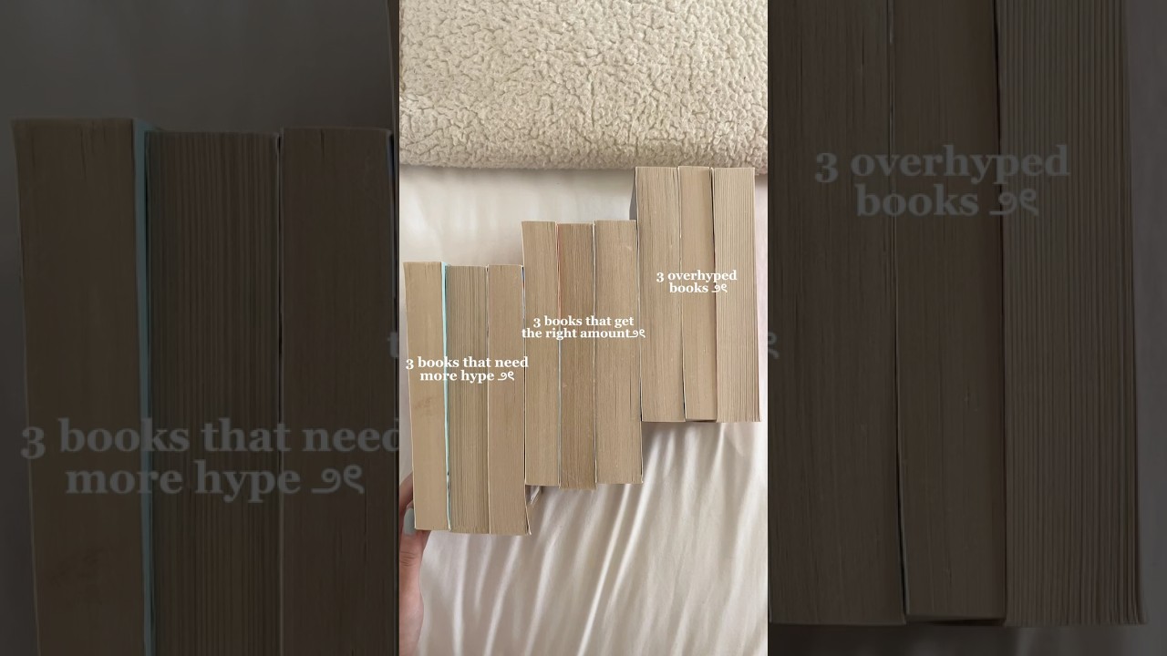 Underrated books vs OVERRATED books. #booktube #booktok #bookrecs #books #bookish #booklover
