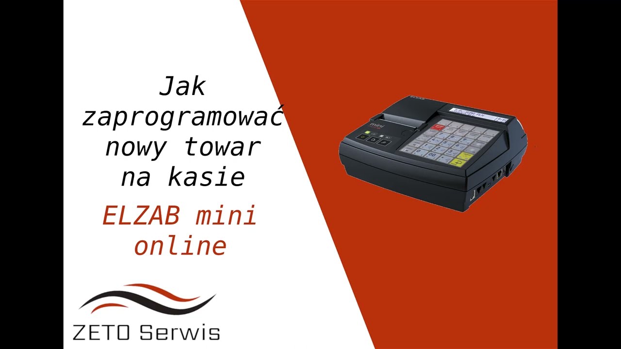 Jak zaprogramować nowy towar na kasie ELZAB mini online.