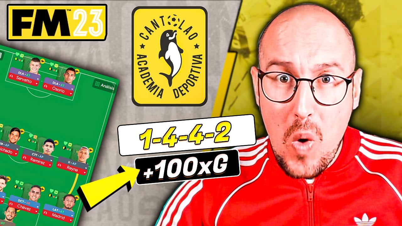 🏆EL MEJOR 4-4-2 DEL FM23 | +100xG | TÁCTICA CANTOLAO | FOOTBALL MANAGER EN Español