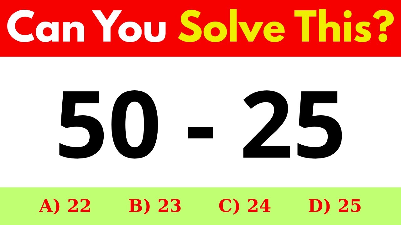 📘 40 Math Quiz Questions 🧮 | Easy - Medium - Hard | Fun Practice & Brain Challenge ✨