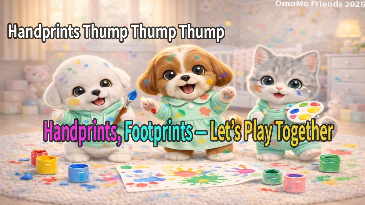 Fun & Easy Finger Painting Song for Kids | Learn Colors | OmoMo Friends