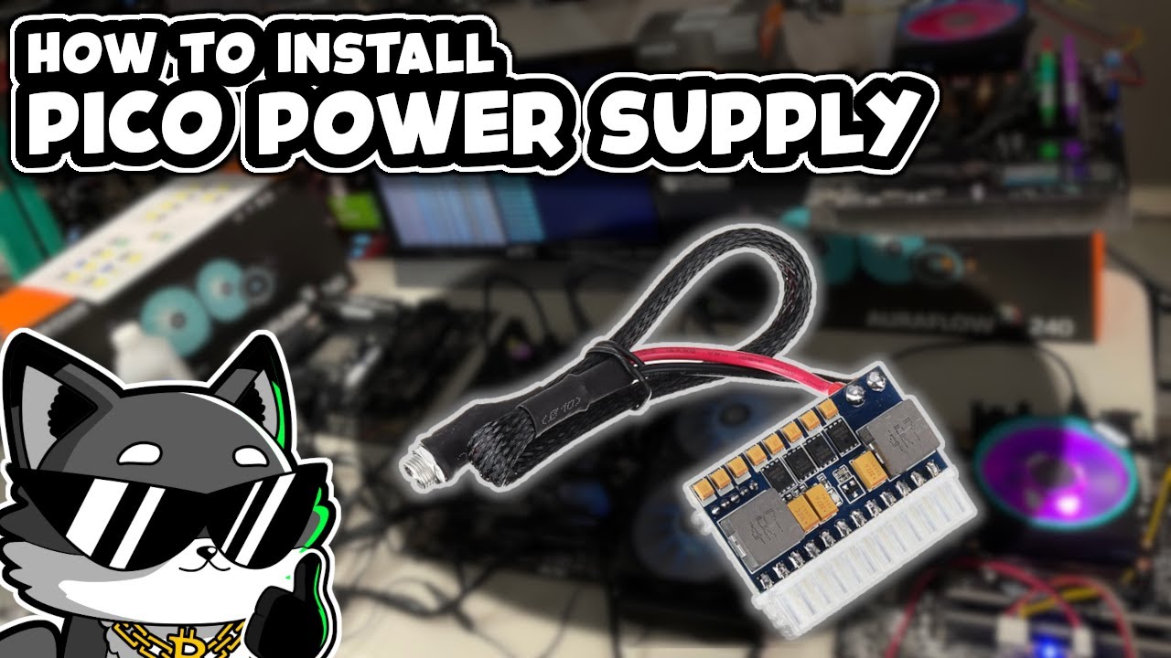 RYZEN 7 5700G CPU Mining Rig | How To Install A PICO Power Supply Adapter