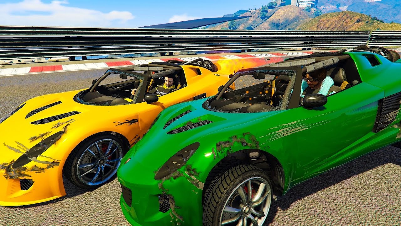 Insane Rocket Voltic Stunt Race - GTA V Online Funny Moments | JeromeACE