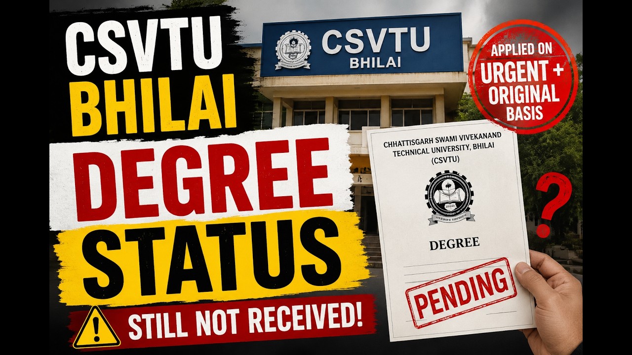 Straightforward Message to and for all CSVTU Staff and Students