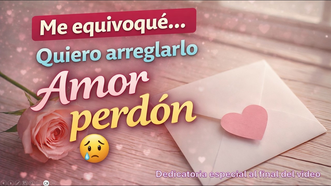 🥺 Antes de alejarnos más… hablemos sin gritos (Perdón, amor) 💌