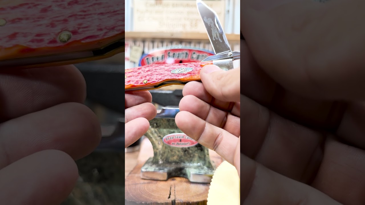 Case, Indian Paint Brush Cheetah Pocketknife Review! Rare Color, Orange, Pink, Red #knifecollection