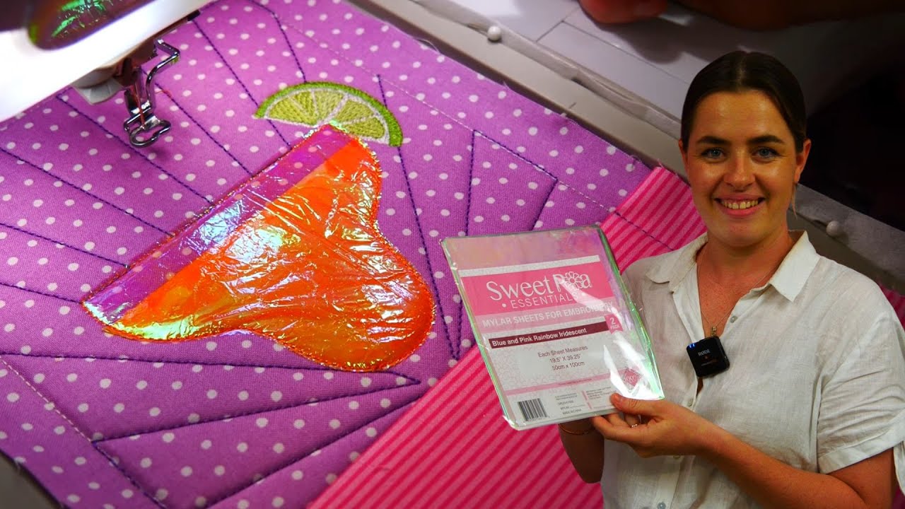 How to Use Mylar for Sparkling In-the-Hoop Projects!