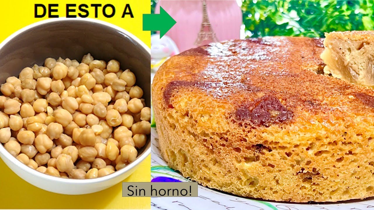 CON GARBANZO COCIDO Y FRUTA SIN HORNO NI GLUTEN