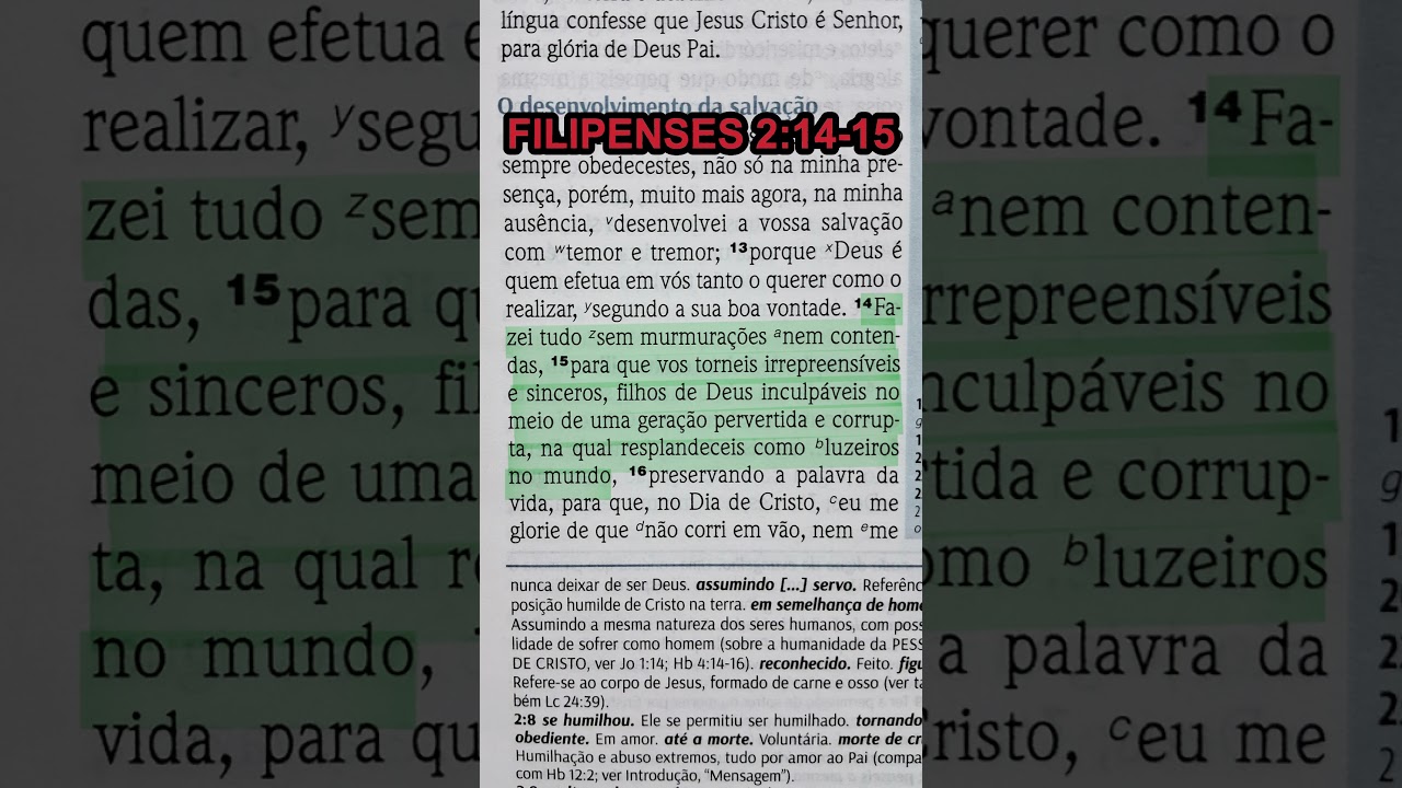 Filipenses 2:14-15 | #vers&iacute;culo
