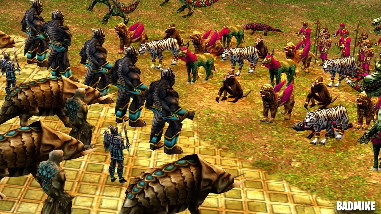 Атланты против китайских мифических существ | Age Of Mythology