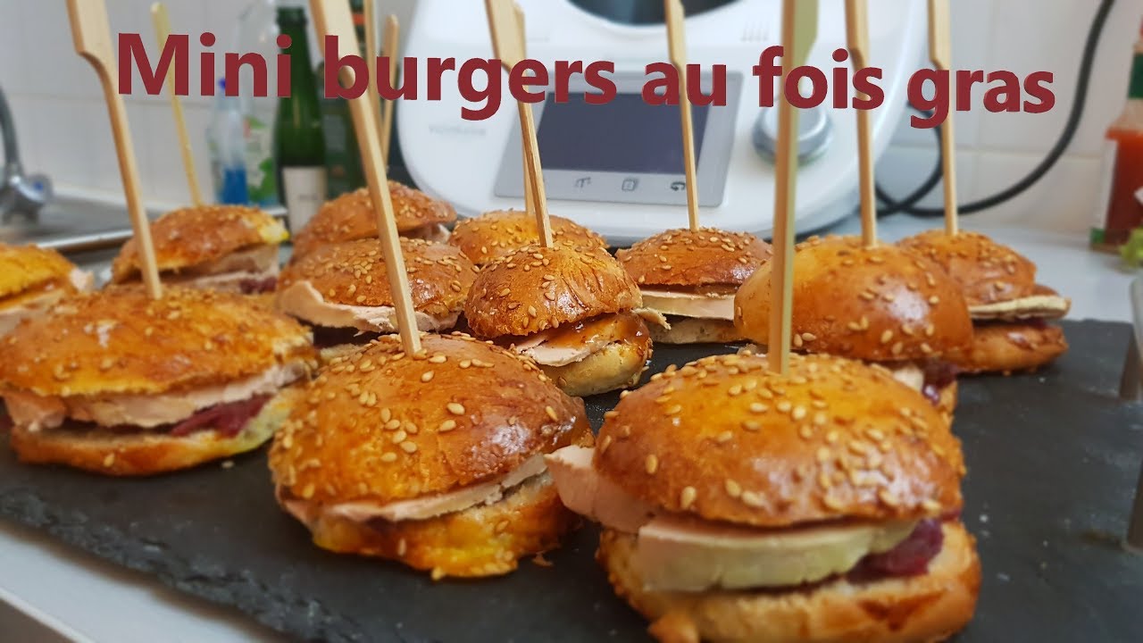 MINI BURGER AU FOIE GRAS AU THERMOMIX