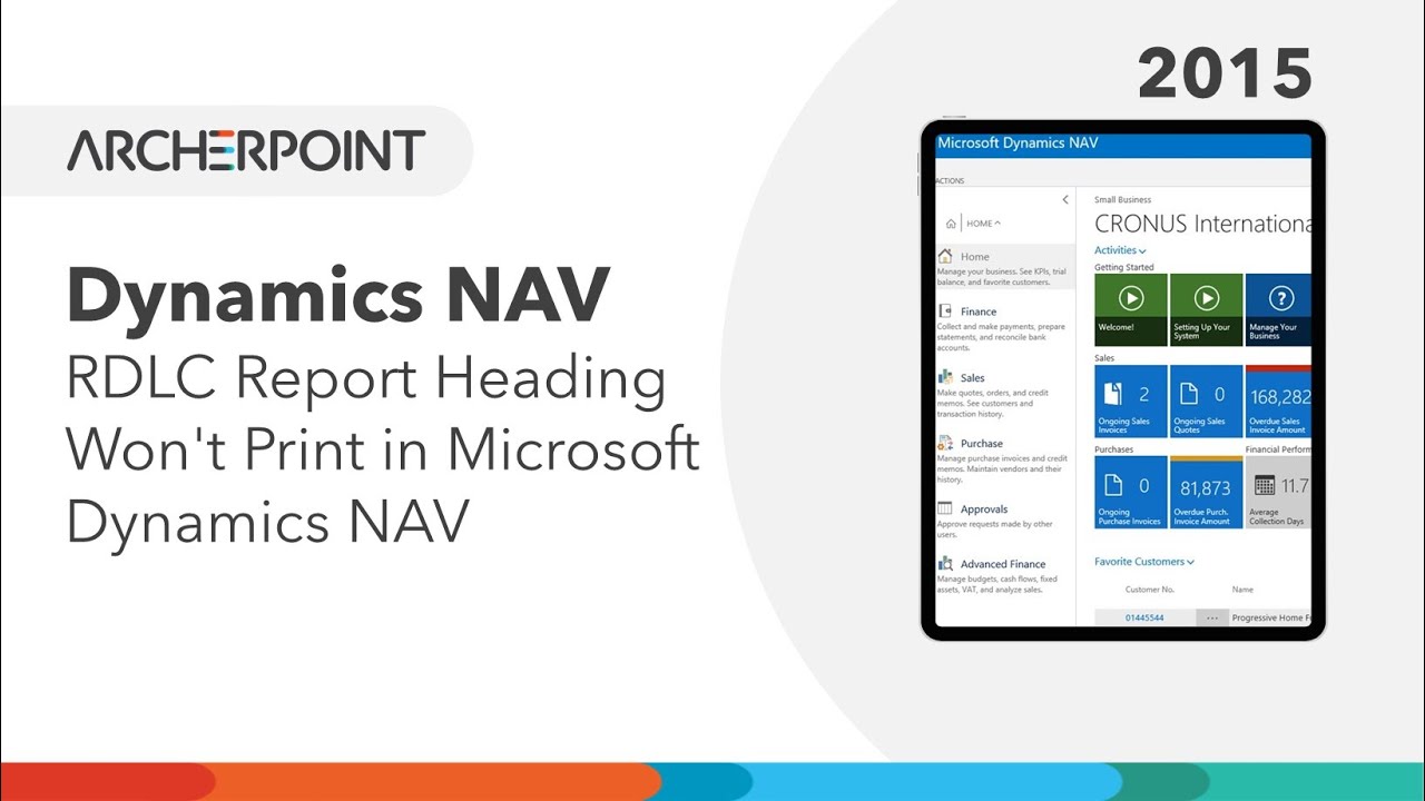 Microsoft Dynamics NAV: RDLC Report Heading Won't Print in NAV 2015