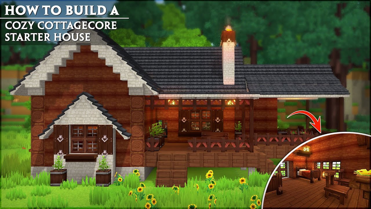 How to Build a Cozy Cottagecore Starter House | Hytale Tutorial