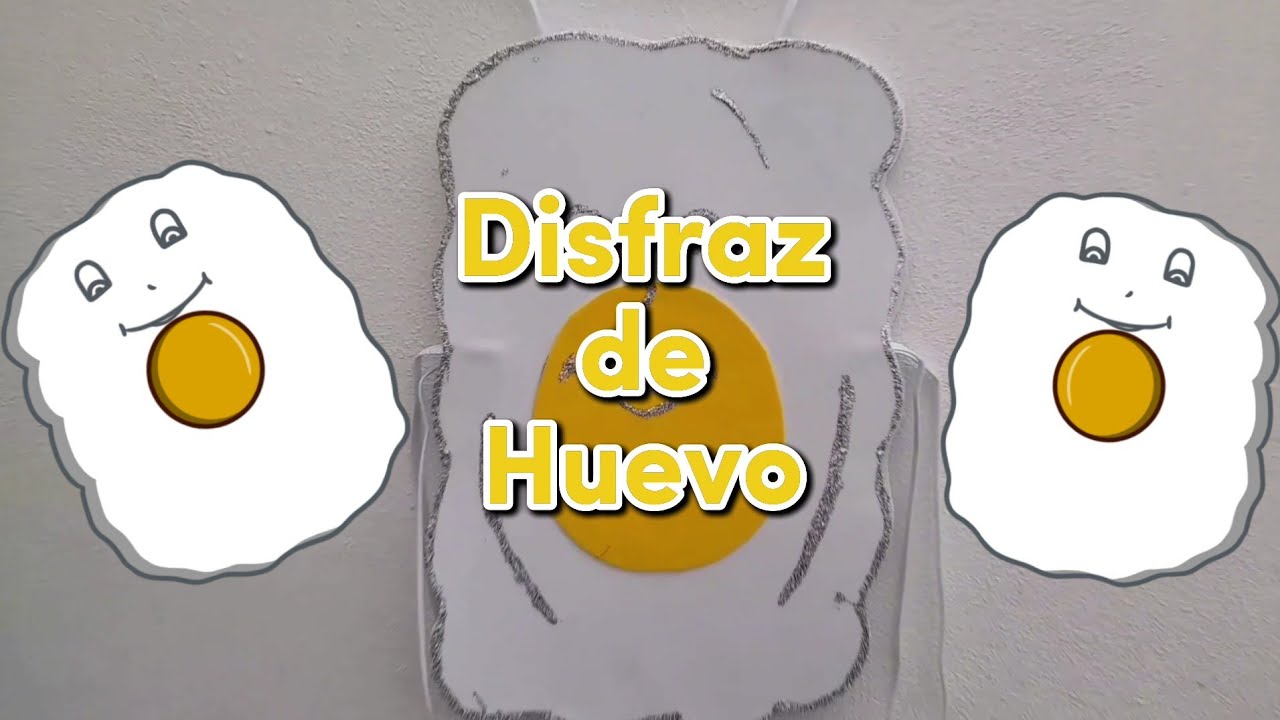 Cómo hacer un DISFRAZ de HUEVO🥚con Foamy para niños