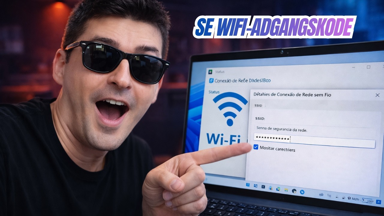 SÅDAN SER DU WIFI-ADGANGSKODEN PÅ DIN BÆRBARE COMPUTER 📶
