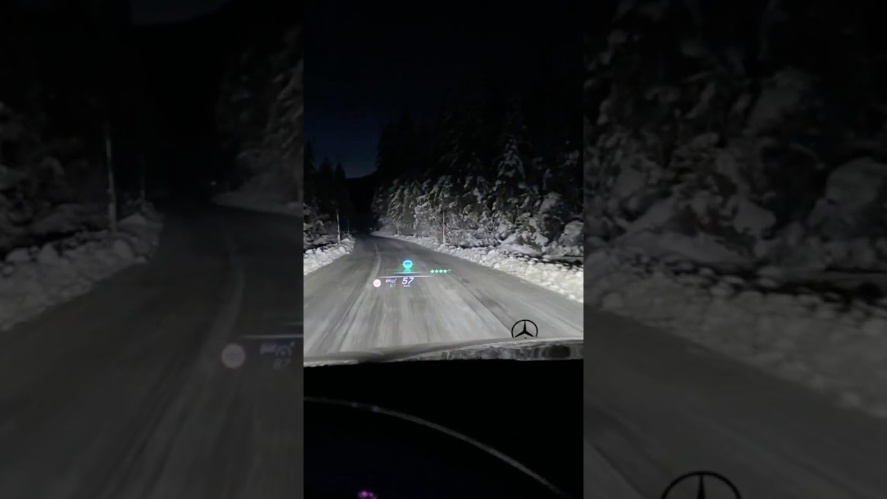 S Klasse (2024) im Schnee auf Eis 🍧 - @ private drive in  Oberbayern