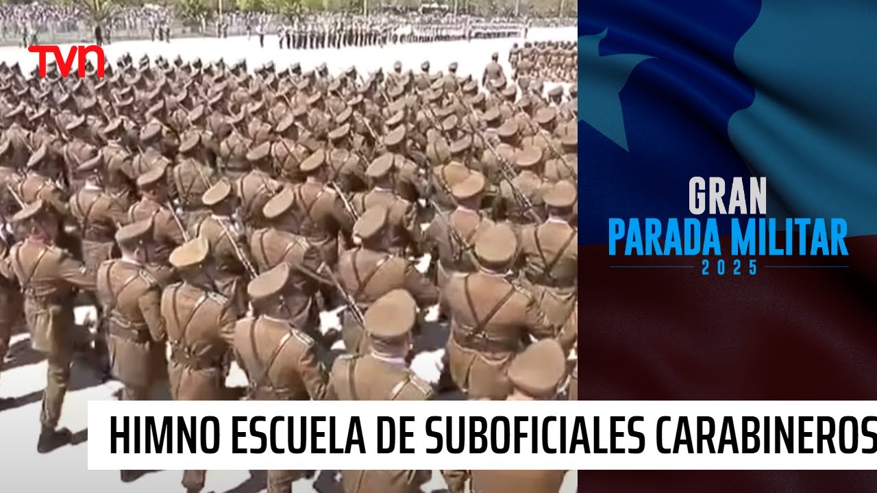 Emocionante: así se escuchó el himno de la Escuela de Suboficiales de Carabineros | 24 Horas TVN