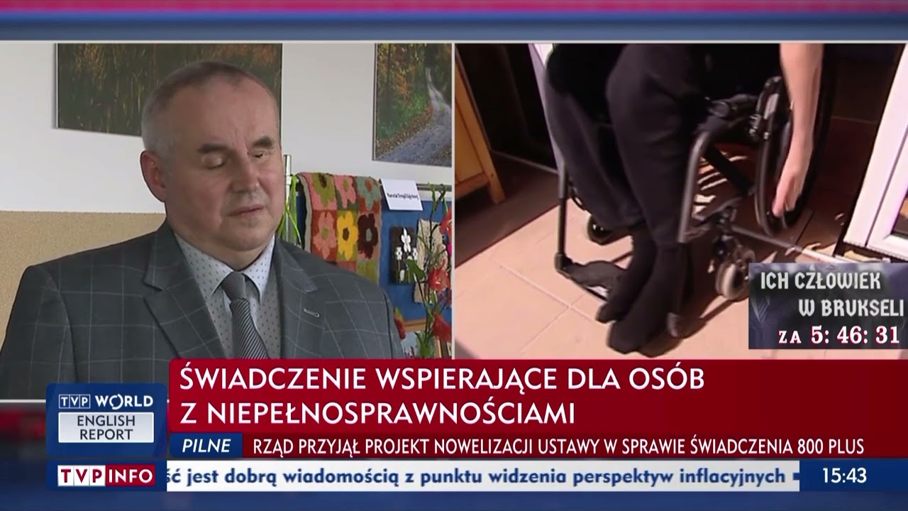 Świadczenie wspierające dla osób z niepełnosprawnościami. Wiceminister Paweł Wdówik gościem TVP Info