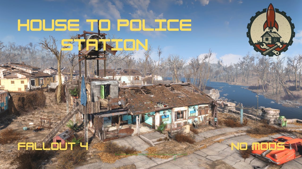 House to Police Station - Fallout 4 - no mods