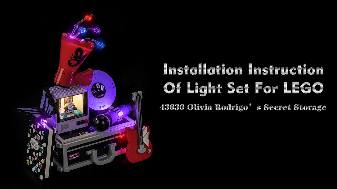 Installation Instruction Of Light Set For LEGO 43030 Olivia Rodrigo&rsquo;s Secret Storage.