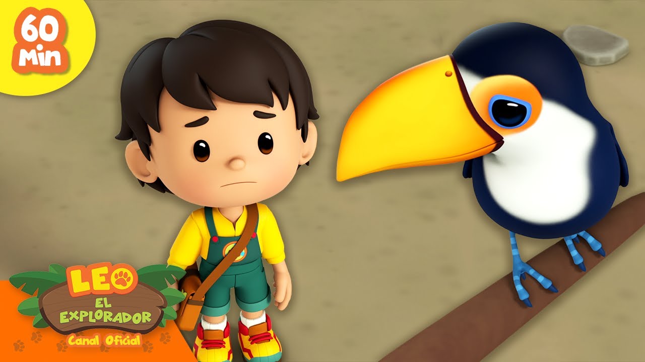🏝️🌊 ¡LOS MEJORES ANIMALES TROPICALES! 🌺🍹 ¡Tucanes, Perezosos y más! | Leo, El Explorador | Animación