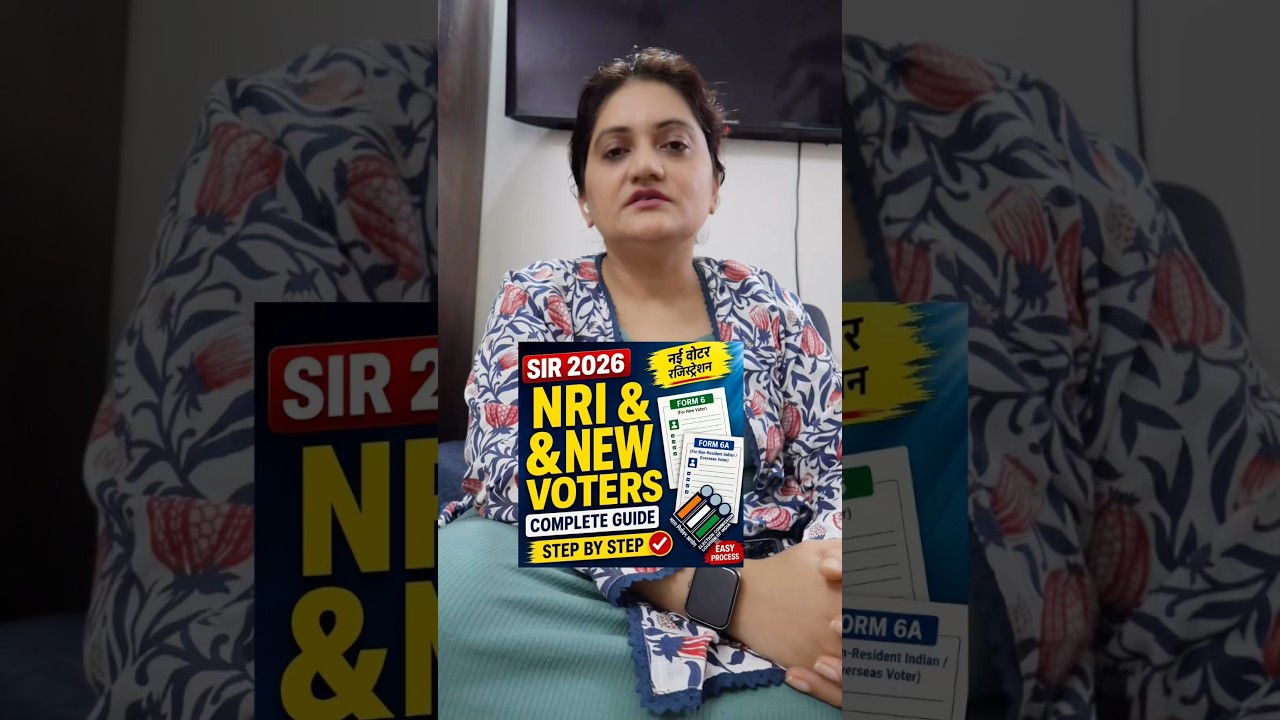 How to Register as New Voter & NRI in SIR 2026 | Form 6 & 6A| NRI sir form kaise bhare| sir videos