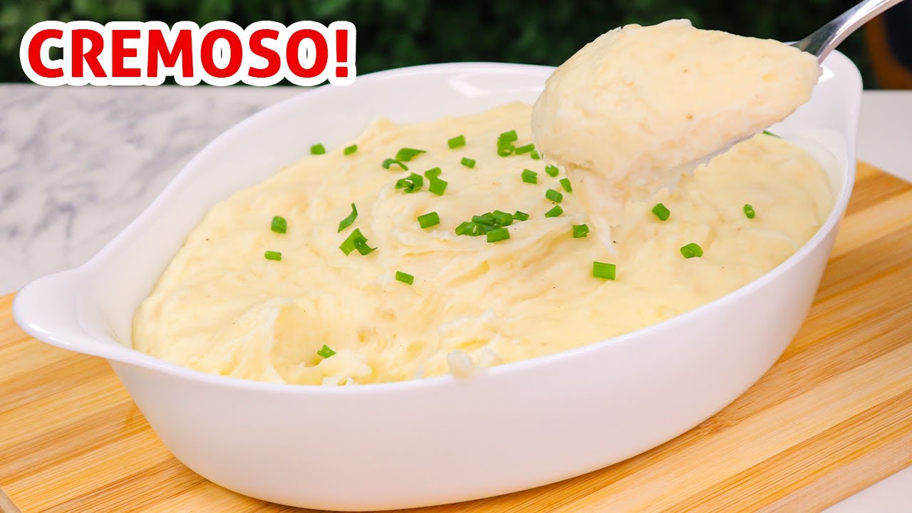 PURÊ DE MANDIOCA SIMPLES E CREMOSO | Receita