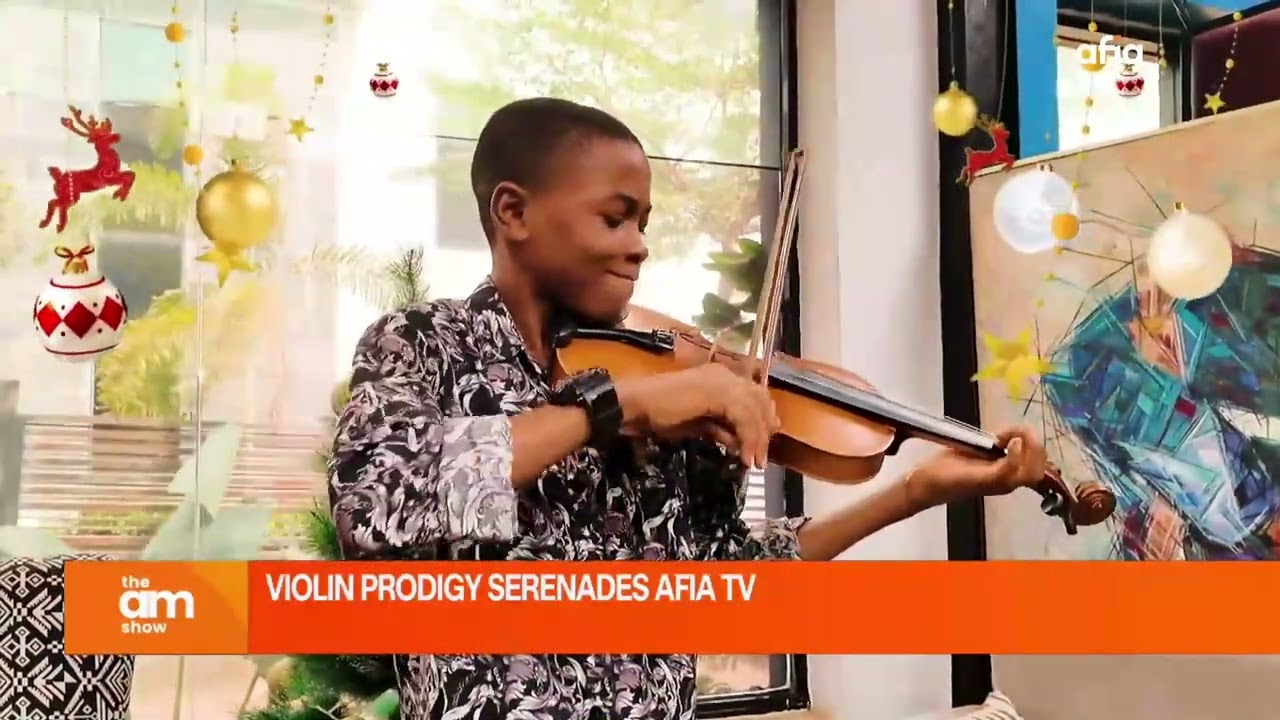 A 14-YEAR-OLD VIOLINIST SERENADES AFIA TV