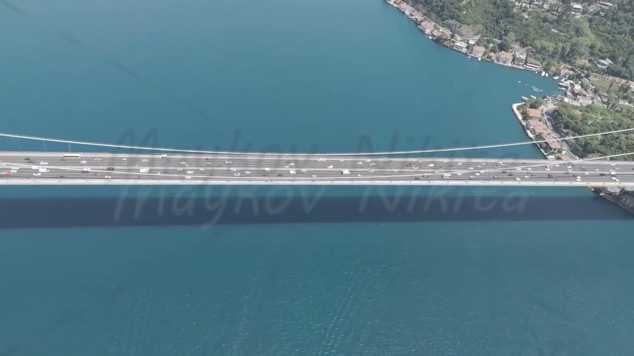 D-Log M. Istanbul, Turkey. Fatih Sultan Mehmet Bridge is a suspension bridge across the Bosphorus...