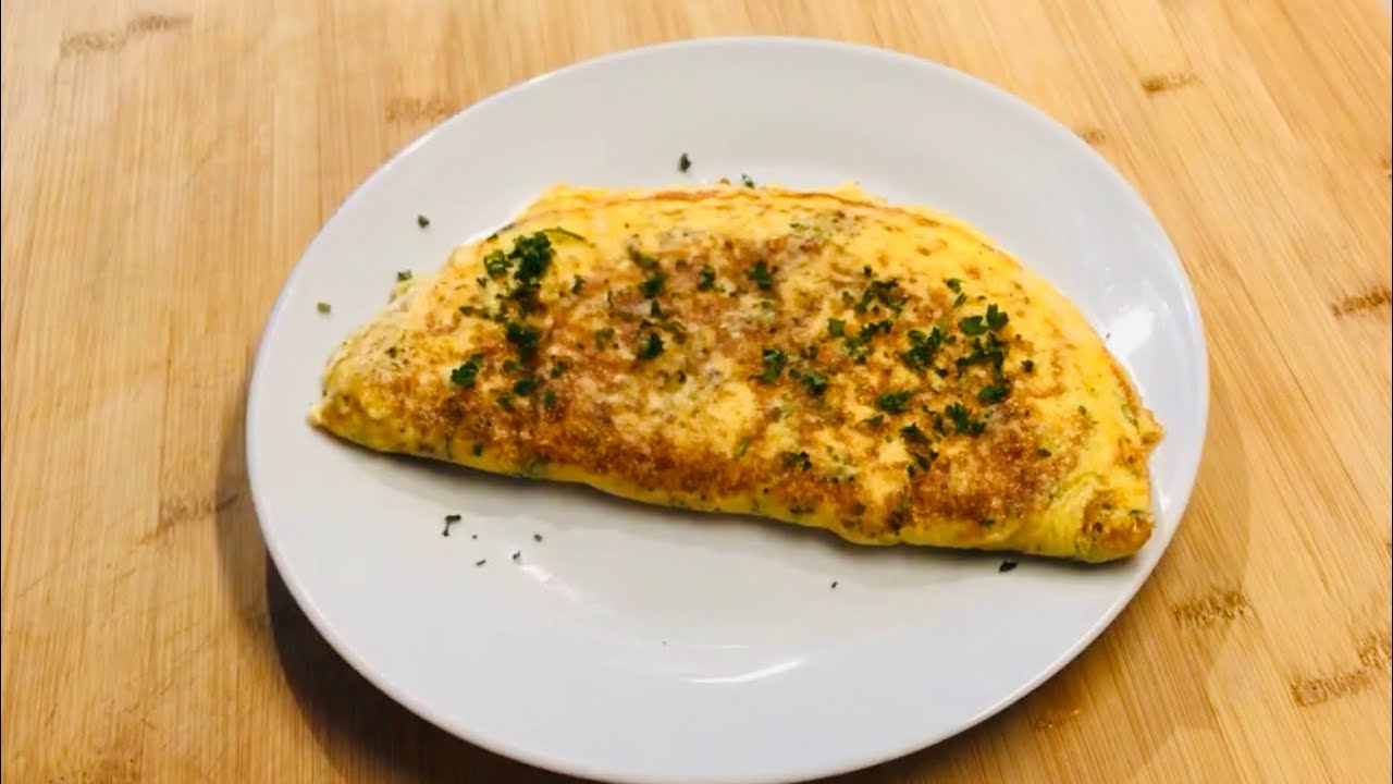 Omelette mozzarella et persil