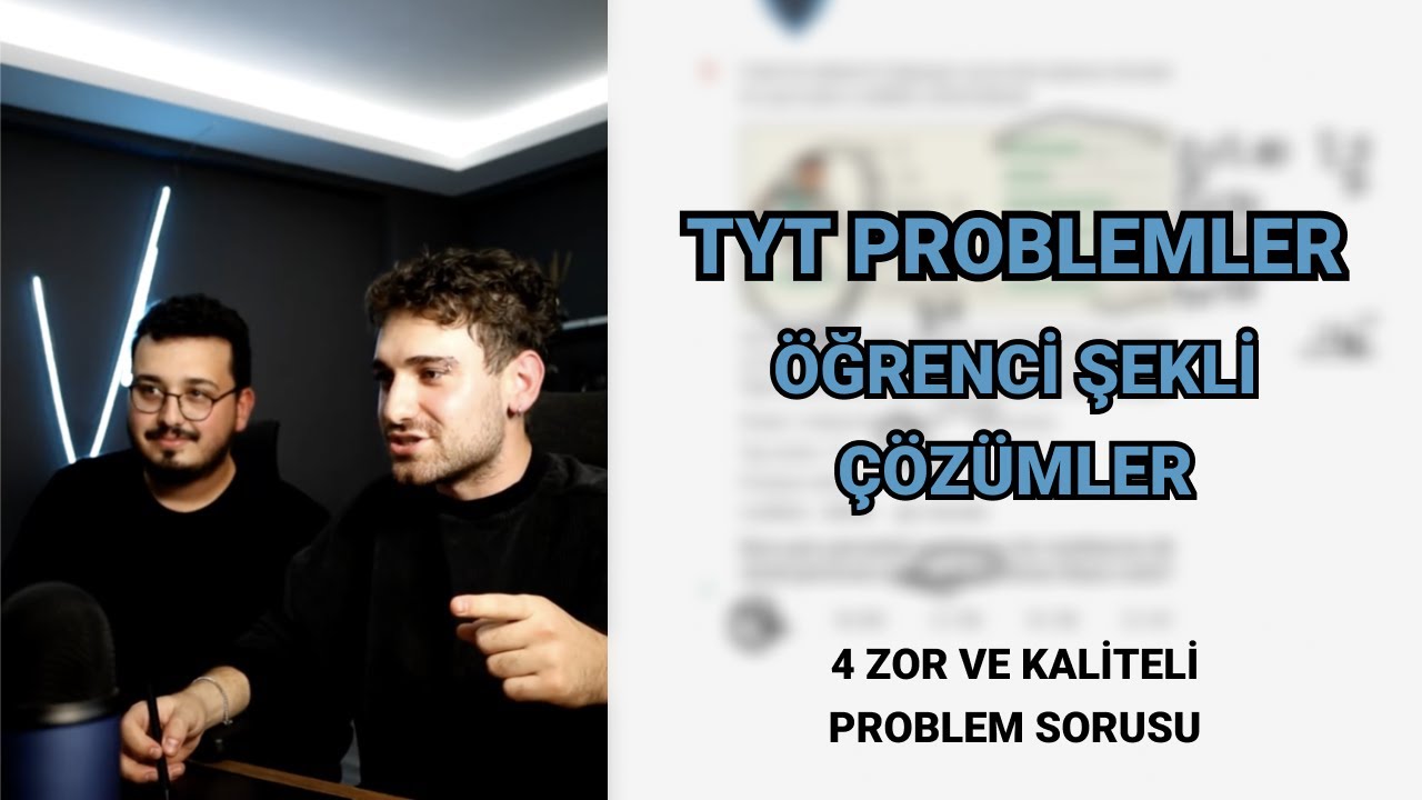 TYT PROBLEMLERDEN 4 ZOR SORU ÇÖZÜMÜ | Kaliteli Sorular Kaliteli Çözümler | @OsmanEfeBakay