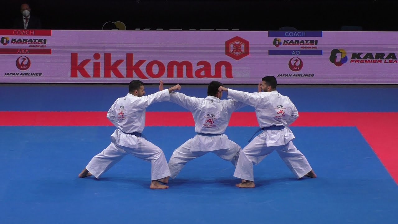 Morocco(Benkacem,El Hanni,Elhakimi)/GOJUSHIHO SHO vs Kuwait(Almosawi,Almosawi,Hussain)/UNSU – Bronze