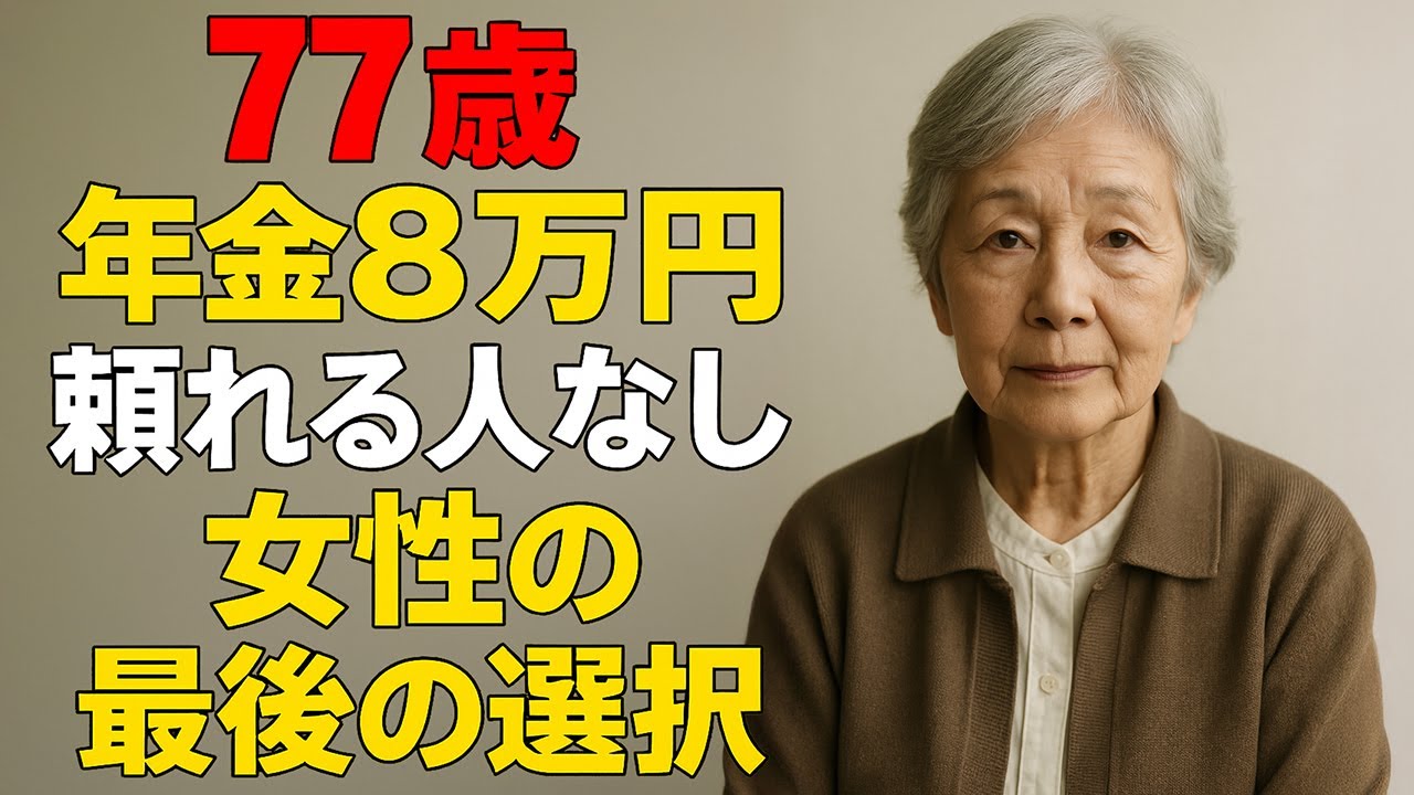 77歳女性が見つけた“最後の居場所”とは？老後の孤独と生活保護の現実