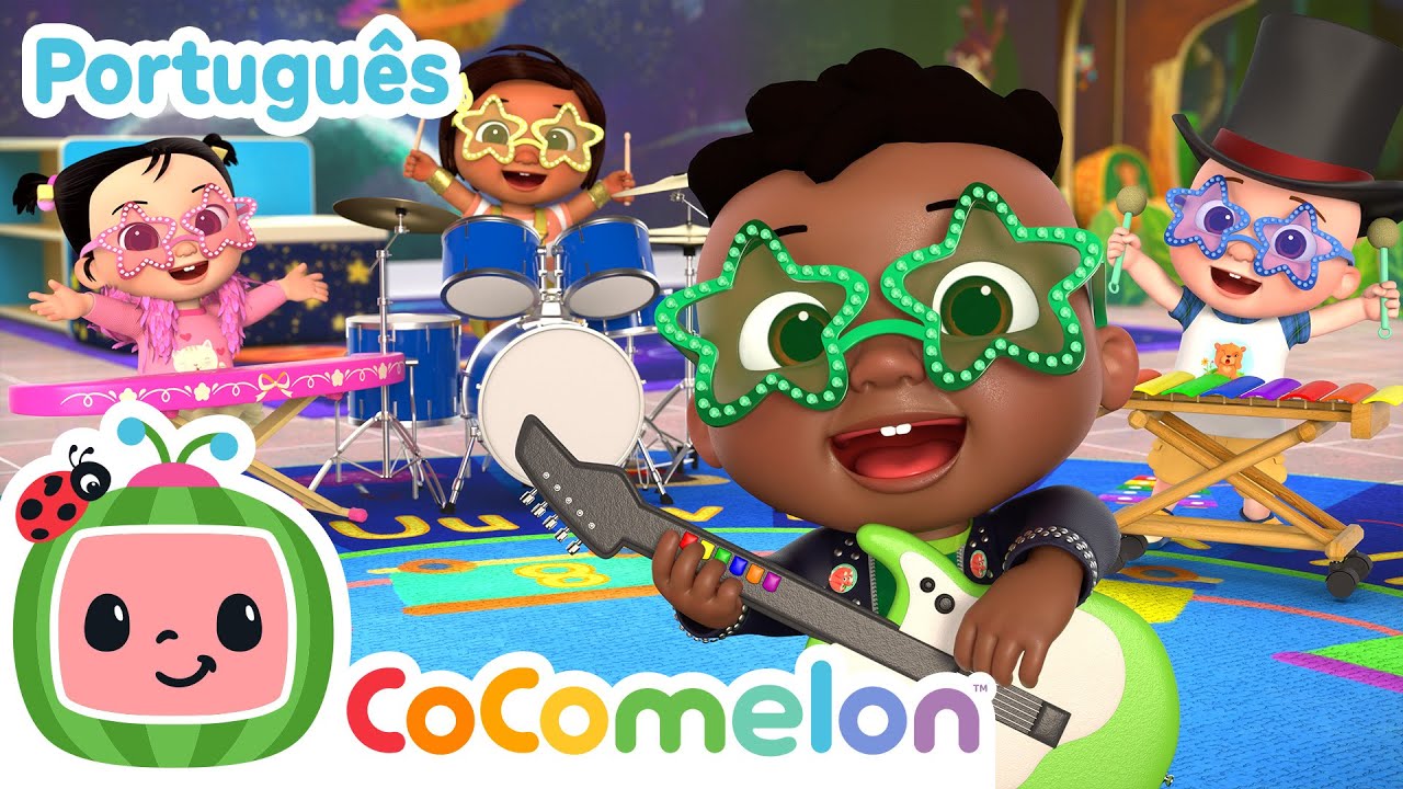 Bebês Rockstars | CoComelon Brasil | Músicas Infantis e Desenhos Animados em Português